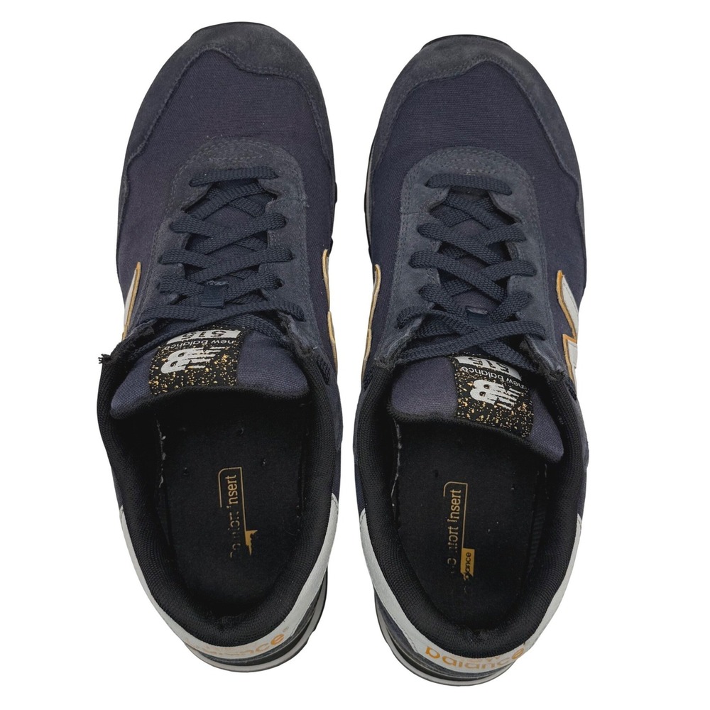 New Balance 515 Mens Size 12 Navy Blue Silver Yellow Sneakers ML515NBR Running - Picture 6 of 8